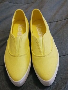 Keds Women's Slip-On Canvas Sneakers in Yellow